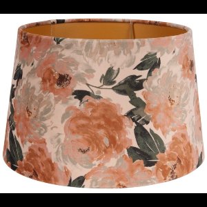 Baroque - Lampenkap - Lampenkap 30 cm - Bloemenprint - Roze - Stof - 18x30x30 - Fabric
