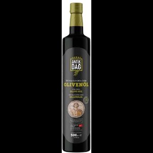 Antik Dağ Extra Vierge Olijfolie – 500 ml Donkere Glazen Fles – Koudgeperst, <0.8% Zuurgehalte, Rijk aan Polyfenolen – Premium Mediterrane Olijfolie
