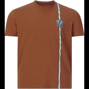 Charles Colby herren T-Shirt - 60/62 - donkeroranje