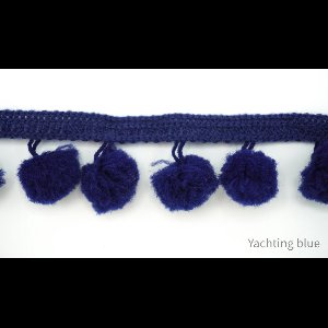 Band met bolletjes - fournituren - lengte 2 meter - lint - stof - afwerkband - katoenen band - naaien - decoratieband -