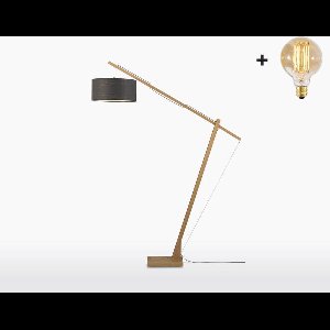 Vloerlamp - MONTBLANC - Bamboe/Linnen
