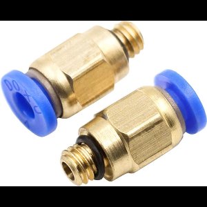 Hiden - Pneumatische fitting - Filament Tube Connector - M6 x 4mm - 2 stuks