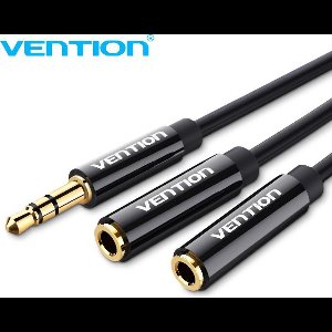 Vention Audio Splitter 3.5 mm Aux Jack - Koptelefoon splitter - Gold-Plated