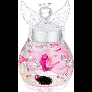 Beschermengel van kristalglas Exclusief bloemen engel herinnering 10 cm hoog