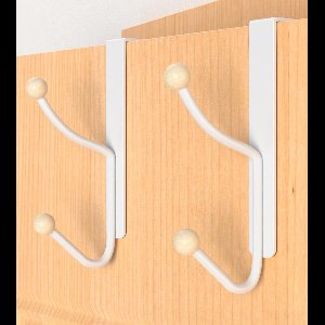 JGS ® Multifunctionele Witte Metalen Deurhaken voor Diverse Toepassingen in Huis