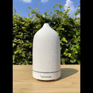 Novizou - Keramische Diffuser - Wit - Aromatherapie & Luchtzuivering