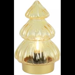 Countryfield tafellamp LED timer Leah S op batterij amber 18cm