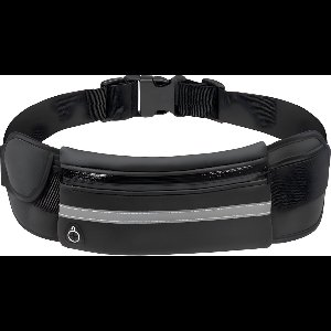 Garpex® Running Belt - Heuptas - Hardloop Telefoonhouder - Hardlooptasje - Unisex - One Size - Zwart