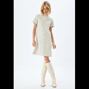 Mini-lengte Rechte kraag Jurk