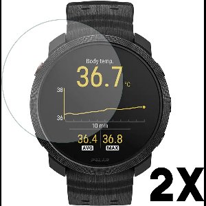 Screenprotector Polar Vantage M3 – Gehard glas screenprotector – 2-Pack – Hoge kwaliteit screen protector – Polar Vantage M3 Accessoire – Tempered Glass 9H Bescherming – 2 stuks – TechDefend