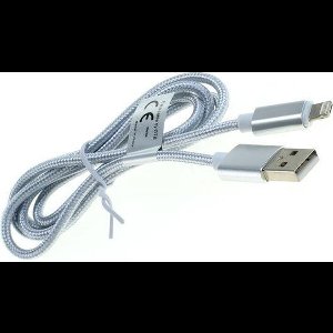2-in-1 Datakabel iPhone / Micro-USB - Nylonmantel 1M - Grijs
