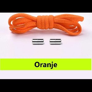 Schoenveters - Oranje - Veters plat 0.5 cm - Veters - Elastische veters - Sneakers - Schoenen - Kleding - Sport - Sportschoenen - Accessoires - 100 cm - Veterschoenen dames - Veterschoenen heren - Elastische veters kinderen - Lock laces