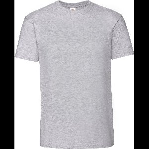 Fruit Of The Loom Mens Ringgesponnen Premium Tshirt (Heather Grijs)