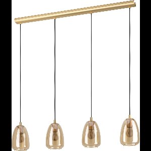 EGLO Alobrase Hanglamp - E27 - 108 cm - Koper/Amber