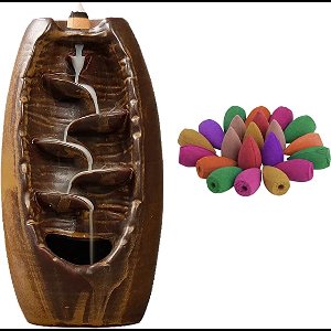 Wierookhouder Waterval Wierookbrander, wierookstokjes - Backflow Wierook Kegels