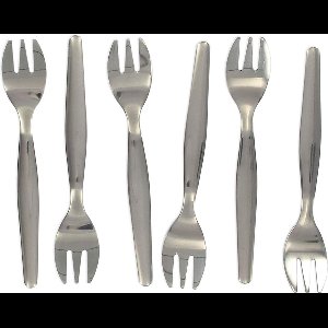Set van 6 Fackelmann oestervorkjes, 12,5 cm