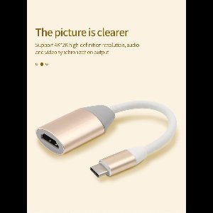 AFINTEK USB-C naar HDMI Adapter Premium - 4K Ondersteuning - Metalen Behuizing - Zilver