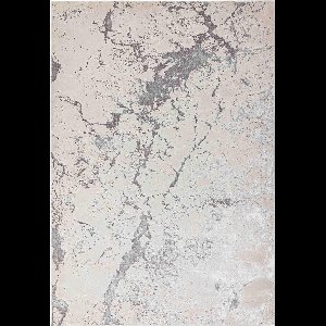 Easy Living - Aurora-Solar Vloerkleed - 200x290  - Rechthoek - Laagpolig Tapijt - Industrieel - Grijs, Zilver