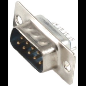 Seriële RS232 connector 9-pins SUB-D (m) / solderen