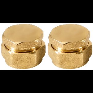 2pcs Screw Fitting Stops, 16mm x 2mm Plugs for Aluminum Composite Tube, Screw Fitting Transition, Brass Clamp Ring Screw Connection, for Multilayer Composite Tube, Aluminum Composite Tube