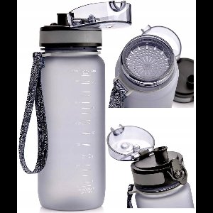 Meteor Bidon Grijs 650 ML - Sport, Fietsen, School & Outdoor