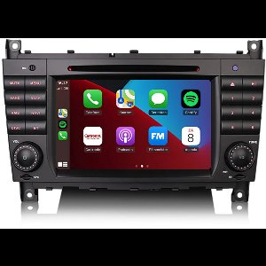 Carplay autoradio voor Mercedes C-Klasse | W203 | CLC W203 | CLK W209 | 2004 t/m 2011 | Android 13 | Draadloos Apple Carplay & Android Auto | 4GB + 64GB | 8-Core processor | Cartronix | 2025 model | Bluetooth & Wifi