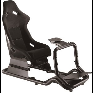 REBBLERS® SIMR 600 Sim Racing Cockpit - Racestoel - Fiberglass Kuipstoel - Volledig Verstelbaar - Zwart