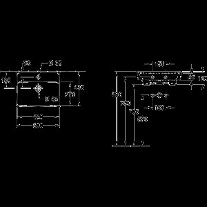 Villeroy & Boch Collaro - Fontein 50x40 cm, met overloop, 1 kraangat, CeramicPlus, alpine wit 433450R1