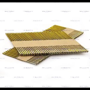 2200x stripnagels/stripspijkers 34° D-kop - 3,1 * 90mm - Geringd - Papiergebonden