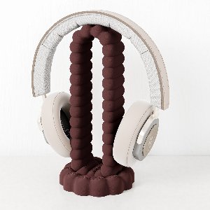 Koptelefoon standaard bordeaux rood - Fleuriek Headset houder - Headset stand bureau accessoire - Headphone stand - Game accessoires voor koptelefoon