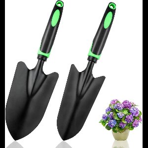 Ibenzoa® 2x Tuinvoeding Snoeistraatjes van Carbon Steel - 32.5x8cm & 32.5x5cm - Anti-Bending met Zachte Rubber Grip