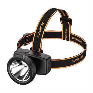 Superfire HL55 - Krachtige Waterbestendige Koplamp voor Outdoor Avonturen, 150 lm, USB-C Oplaadbaar