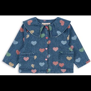 Konges Slojd Magot Denim Shirt Gots Meisjes - Jurken - Blauw - Maat 86