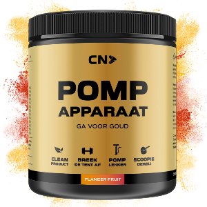 CN Supplements Pomp Apparaat - Flaneer Fruit - Pre Workout - Zonder Cafeïne - Met Creatine - 300 gram - 38 doseringen