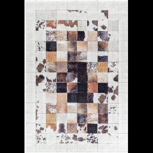 Laagpolig vloerkleed Fiesta (wit 4306) - 120x170 cm