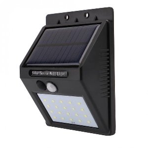 4 x 20 LED Buitenlampen - Met bewegingssensor - Solar Zonne-energie Panelen
