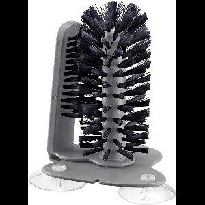 Westmark Glazenwasborstel met Zuignap – Praktische glazenborstel voor het makkelijk reinigen van glazen, Slipvrij, voor catering of in de privé bar – BPA–vrij