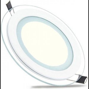 LED Downlight Slim - Inbouw Rond 15W - Natuurlijk Wit 4200K - Mat Wit Glas - Ø200mm