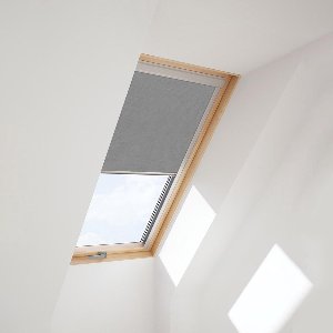 Solstro Standaard Verduisterend Rolgordijn voor op VELUX Dakramen, S06, 606, 4, *Grijs*