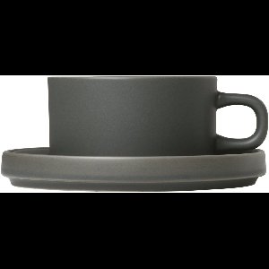 Blomus PILAR theekoppen - 2 stuks - 170ml met schotel - Agave Green