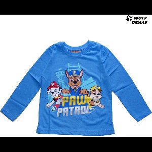 Paw Patrol Nickelodeon Longsleeve - T-shirt - Koningsblauw. Maat 116 cm / 6 jaar