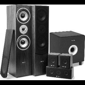 Surround set home cinema 5.0 - Fenton 1150 Watt met 200 Watt actieve 8'' subwoofer - Zwart