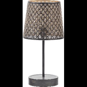 WOOOD Kars Tafellamp - Metaal - Zwart - 56x28x28