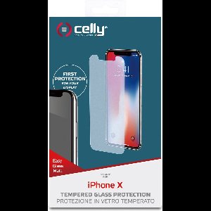 Easy Glass screenprotector voor iPhone Xs/X - Glas - Celly