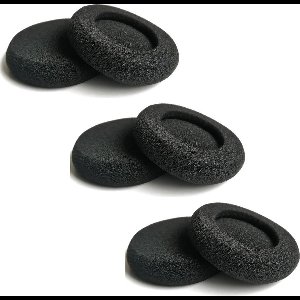 Somstyle 3 Sets Vervangende Oorkussens voor Koptelefoon - Ø 50 MM - Zacht Schuim - Earpads Hoofdtelefoon - Zwart