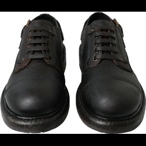 Leren Derby Geklede Schoenen Met Veters