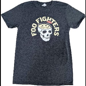 Foo Fighters - Skull Cocktail Heren T-shirt - M - Grijs