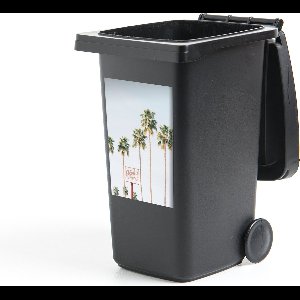 Container sticker Palmbomen - Zomer - Natuur - Lucht - 40x60 cm - Kliko sticker