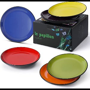 serveerschaal set \ soepborden, grote salade serveerschalen, witte ondiepe soepkom, magnetronbestendig, dishwasher safe, serving bowl - bordenset
