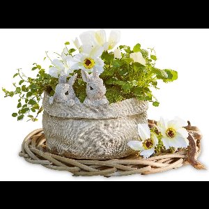 LOBERON Bloempot Mouriel antiekgrijs